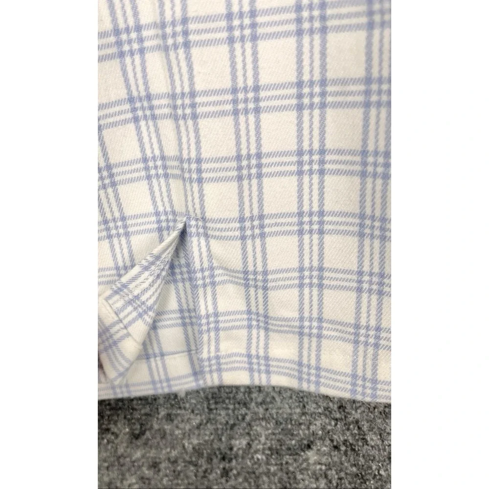 Brandy Melville Blue Plaid Mini Skirt Size Small SEE MEASUREMENTS